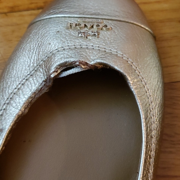 Gold coach ballet flats - Picture 5 of 7